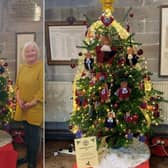 Ann Lettis (left) and Sue Glassborow (right) next to the Warwick Court Leet Christmas Tree. Photo supplied