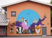 The Memorial Mural, The Sydni Centre, Cottage Square, Sydenham