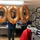 Trainer Dan Skelton celebrating his 1,000th winner (Picture Dan Skelton Racing Twitter)