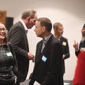 Heather Black (Business in the Community) with Lee Osborne (Federation of Small
Businesses) Photo supplied