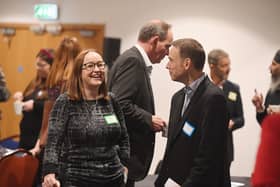 Heather Black (Business in the Community) with Lee Osborne (Federation of Small
Businesses) Photo supplied