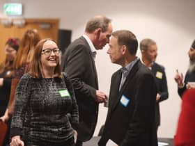 Heather Black (Business in the Community) with Lee Osborne (Federation of Small
Businesses) Photo supplied