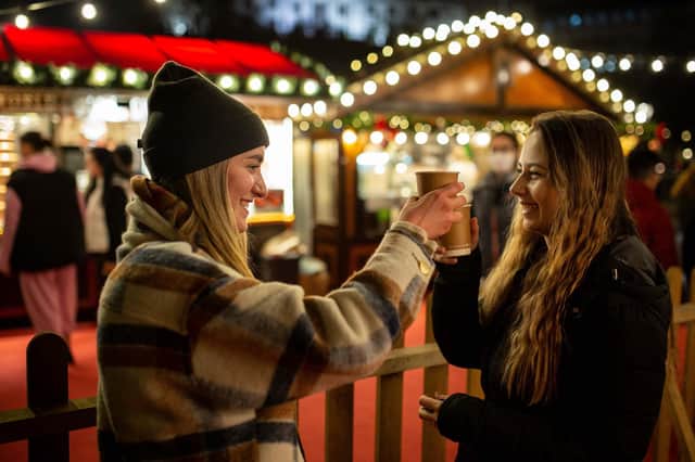 The Christmas in Leicester Square attraction creates a miniature winter wonderland in central London