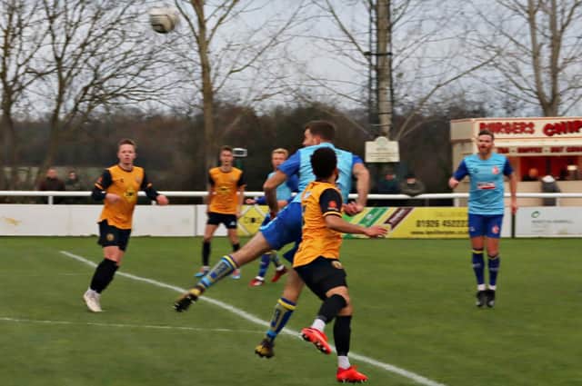 Devon Kelly Evans in last week's game with Alfreton PICTURES BY SALLY ELLIS