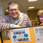Martin Horner and Julie Airey, from White Hart Community Groups, which provides a
number of groups and courses on behalf of Accelerate. Photo supplied