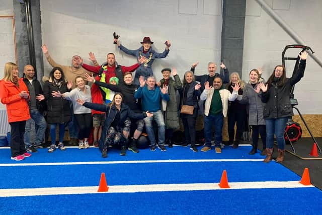 Friends , family and members attended the open day event for Martin and Olivia's new gym.