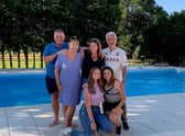 Trish Matthews and her family.