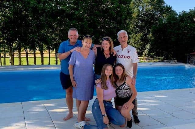 Trish Matthews and her family.