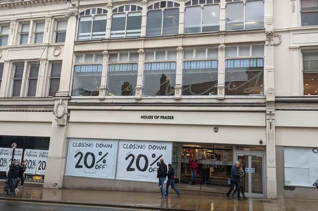 House of Fraser in Leamington town centre is holding a clearance sale ahead of its imminent closure.