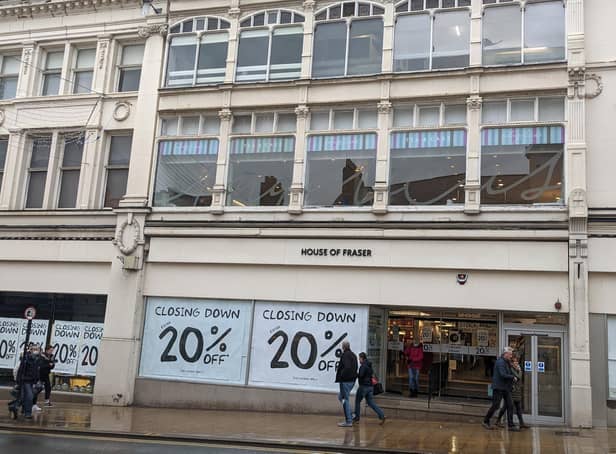 House of Fraser in Leamington town centre is holding a clearance sale ahead of its imminent closure.