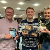 (l-r) Partner Robert Lee, Associate Nathan Hinks, and Business Development & Marketing Executive Hannah Ingram at the Christmas Market
