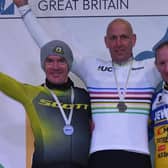 Atkins on the podium.
