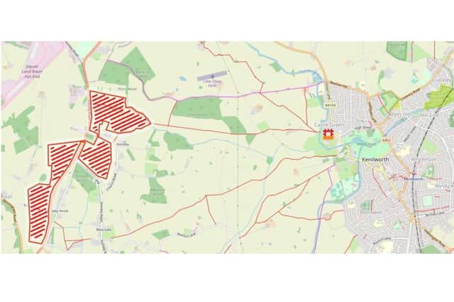 Map of the area and the proposed solar farm. Photo by Friends of the Green Belt