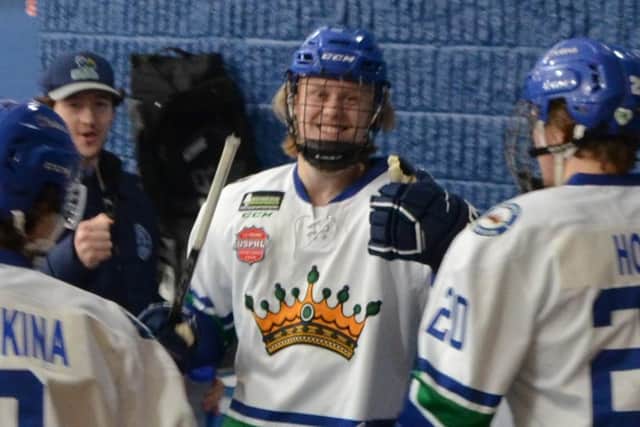 Rhodes Mitchell-King at a recent game in Blaine, Minnesota