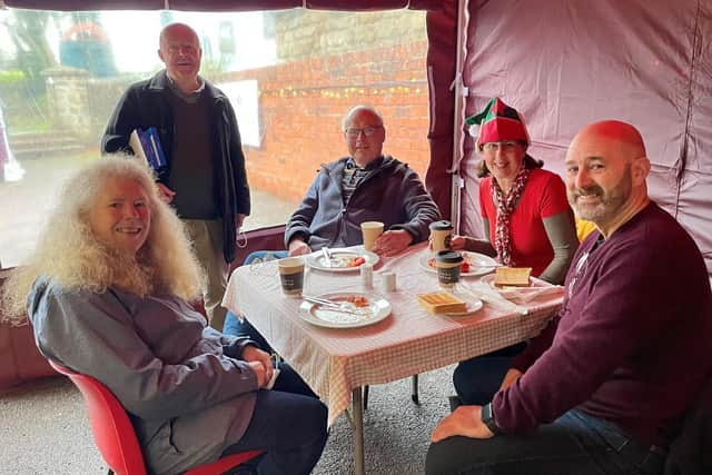 Residents enjoyed their cooked breakfasts at the Sunday Breakfast Club