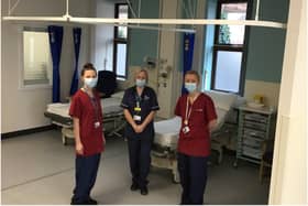 Staff on the Surgical Assessment Unit in Warwick Hospital. Photo supplied
