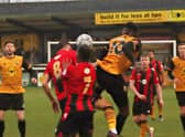 Brakes have Gloucester City home and away and AFC Telford on their festive fixture list   (Picture by Sally Ellis v Bradford Park Avenue earlier this month)