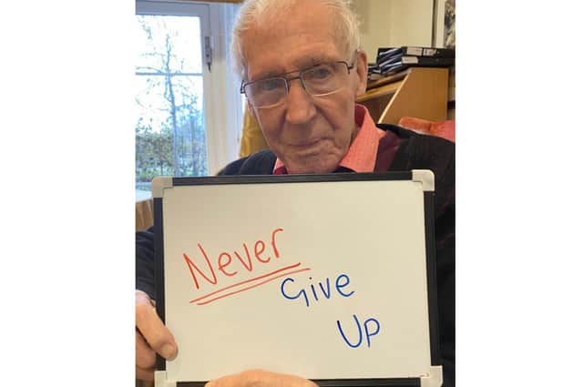 88-year-old Derek’s advice was “never give up". Photo supplied