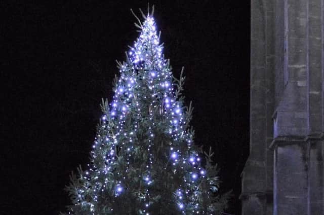 The Tree of Light outside Rugby's St Andrew's.