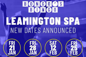 Poster for the Bongo's Bingo events in Leamington.