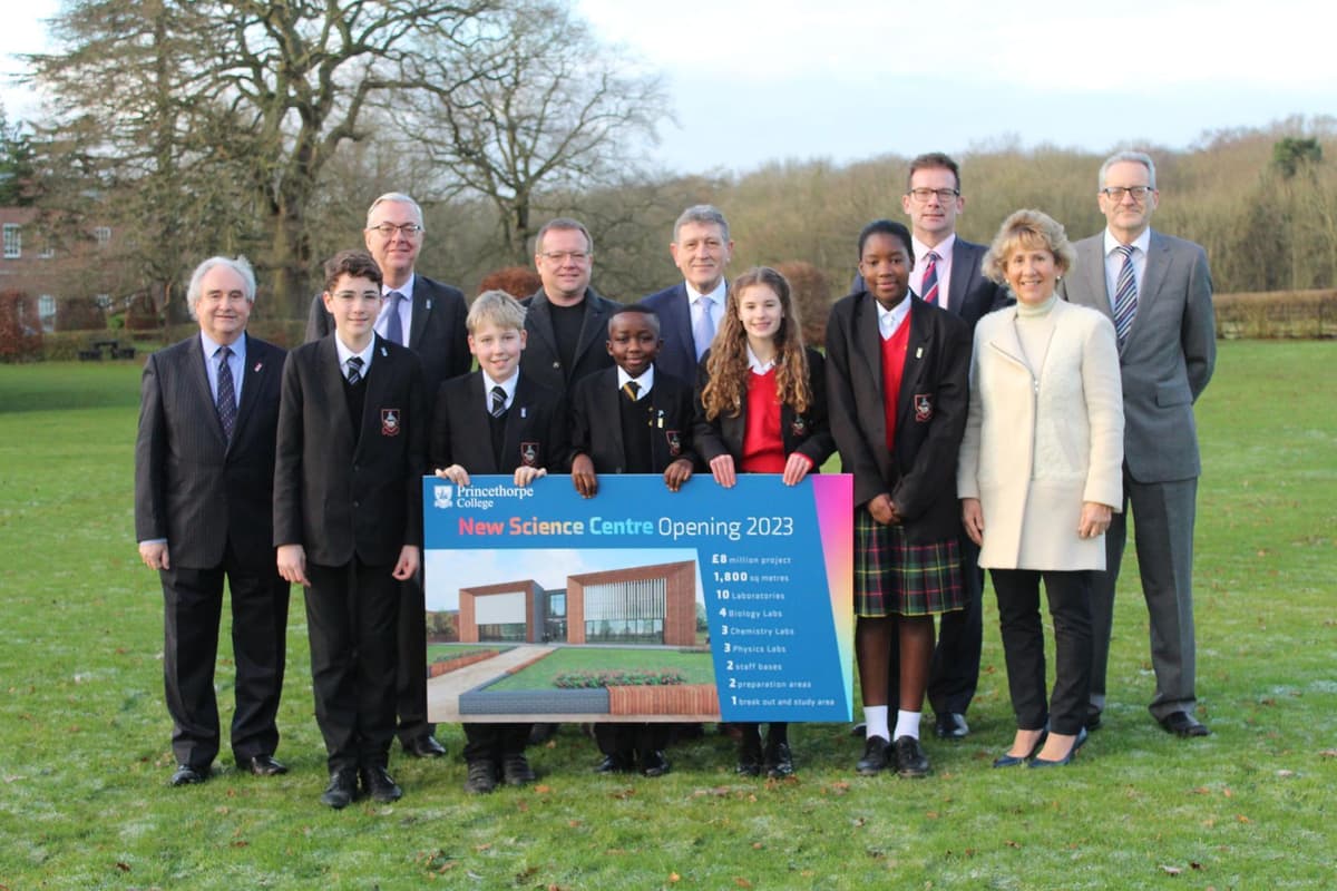 Princethorpe Work on huge £8m science building at Princethorpe College is about to begin