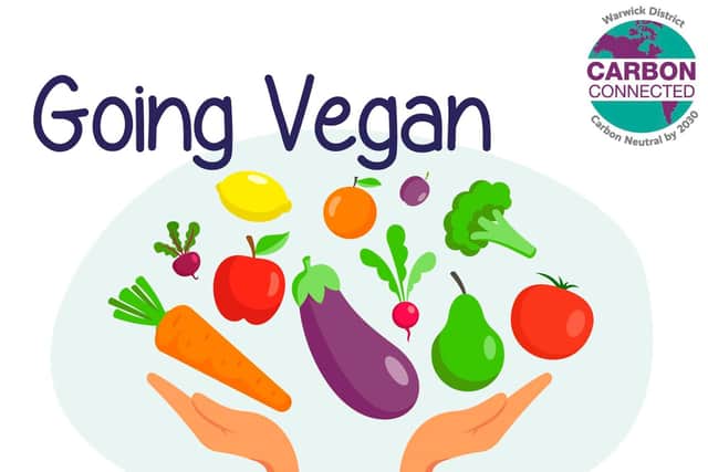 Going vegan poster.