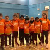 St Josephs Primary School's dodgeball team.