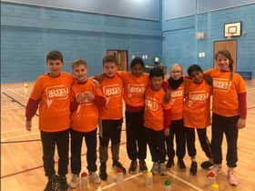 St Josephs Primary School's dodgeball team.