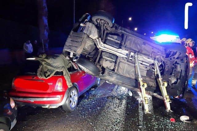 The scene of crash. Photo: OPU Warwickshire, Facebook.