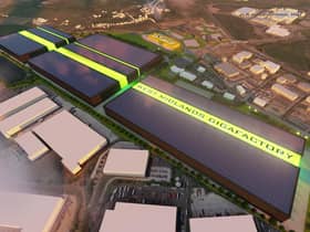 A CGI of the gigafactory.