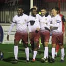 Racers congratulate Danny Murphy after his goal