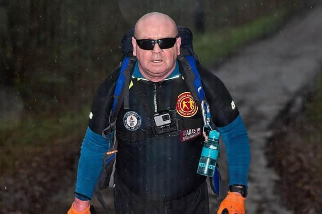 Paddy Doyle on his way to completing his 700th endurance challenge