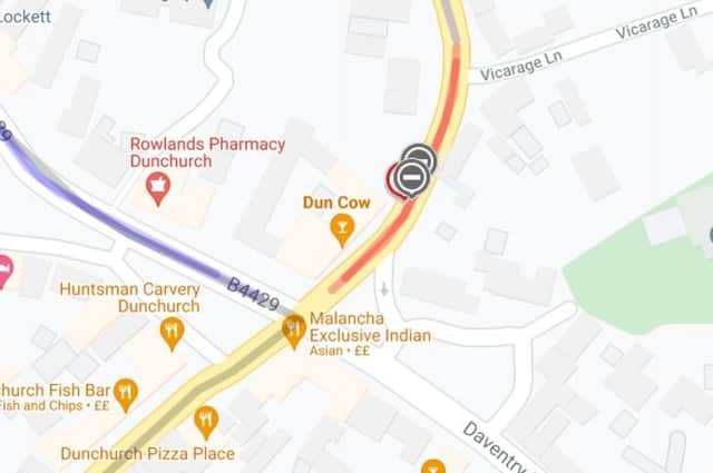 Image taken from one.network - the red shows the road closure.