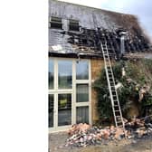 Firefighters were called out to tackle a blaze at the glamping retreat owner's home, which is on the same site. Photo supplied