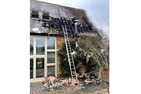 Firefighters were called out to tackle a blaze at the glamping retreat owner's home, which is on the same site. Photo supplied