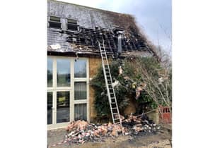 Firefighters were called out to tackle a blaze at the glamping retreat owner's home, which is on the same site. Photo supplied