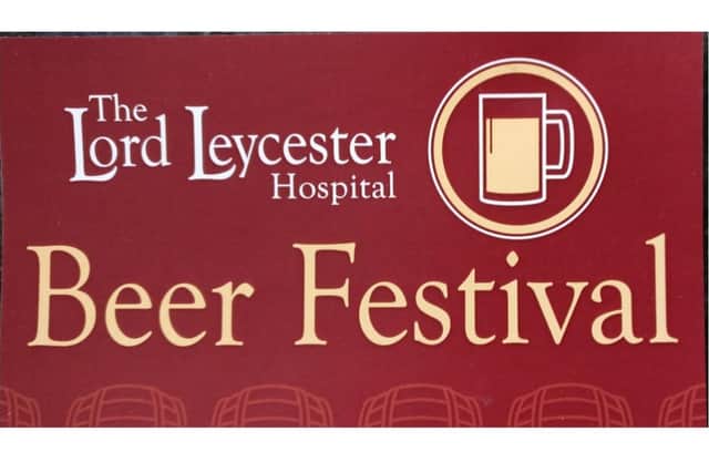 The Lord Leycester Beer Festival will once again be taking place in Warwick after a break due to covid. Photo supplied
