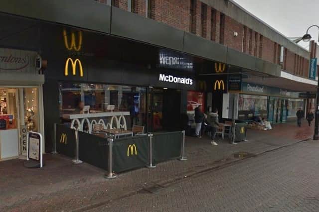 Police were called at about 9.50pm on Saturday, January 22, after reports of a disturbance outside McDonald's in Queen’s Road.