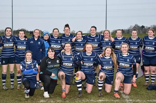 Boston Rugby Club Ladies versus Peterborough. Photo: Wayne Lagden