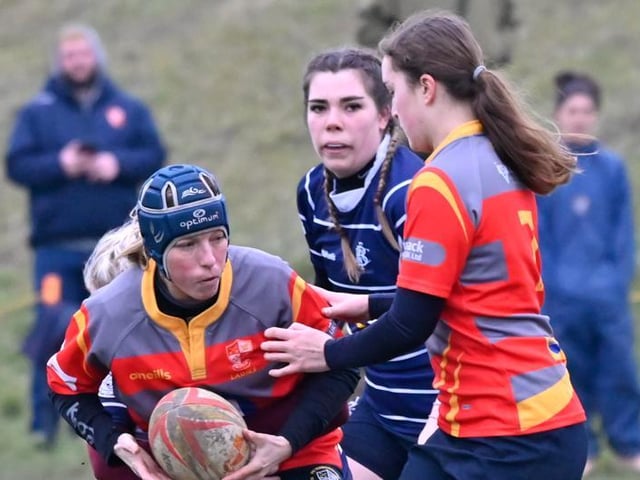 Boston Rugby Club Ladies versus Peterborough. Photo: Wayne Lagden