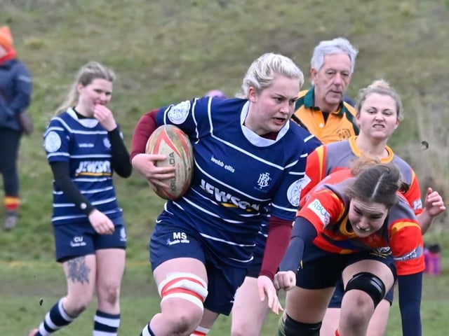 Boston Rugby Club Ladies versus Peterborough. Photo: Wayne Lagden