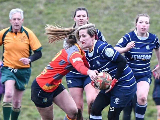 Boston Rugby Club Ladies versus Peterborough. Photo: Wayne Lagden