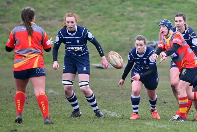 Boston Rugby Club Ladies versus Peterborough. Photo: Wayne Lagden