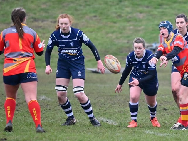 Boston Rugby Club Ladies versus Peterborough. Photo: Wayne Lagden