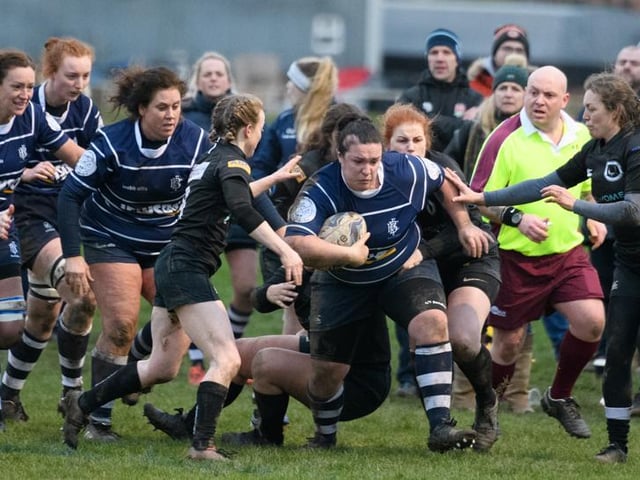 Boston Rugby Club Ladies versus Kesteven. Photo: Wayne Lagden