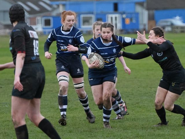 Boston Rugby Club Ladies versus Kesteven. Photo: Wayne Lagden