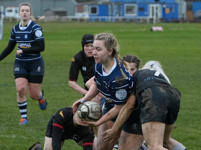 Boston Rugby Club Ladies versus Kesteven. Photo: Wayne Lagden
