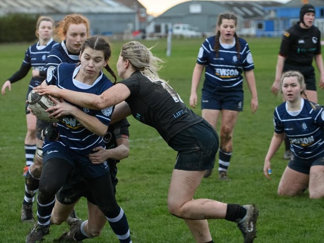 Boston Rugby Club Ladies versus Kesteven. Photo: Wayne Lagden