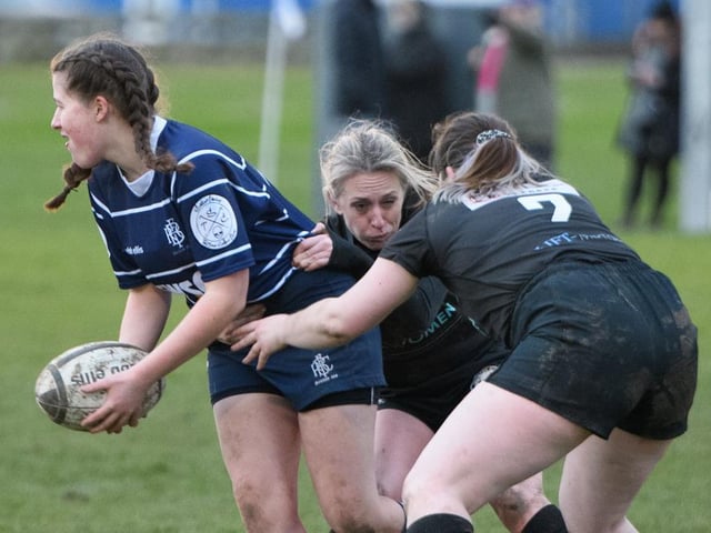 Boston Rugby Club Ladies versus Kesteven. Photo: Wayne Lagden