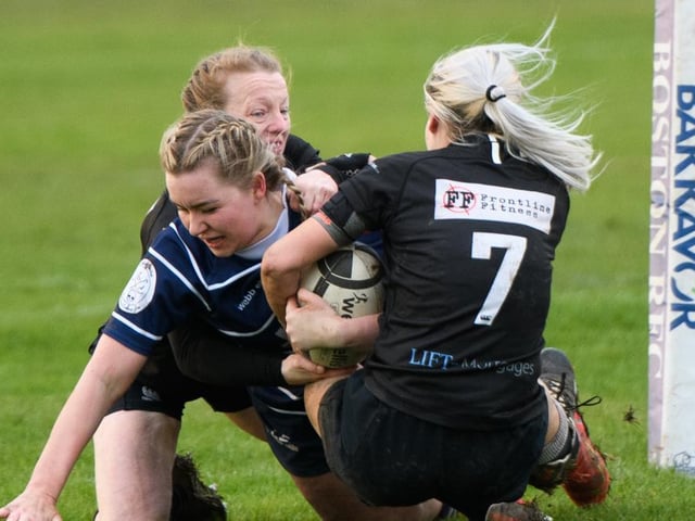 Boston Rugby Club Ladies versus Kesteven. Photo: Wayne Lagden